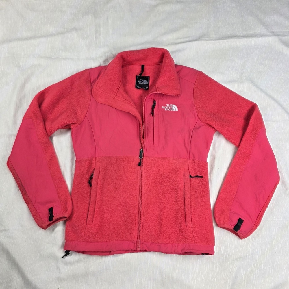 The North Face Denali Fleece Jacket Womens Small Pink Polartec Recycled Full Zip
